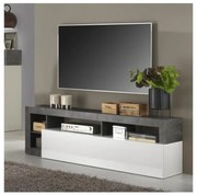 Comodă TV LENOR alb/antracit