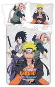 Lenjerie de pat pentru copii din bumbac pentru pat de o persoană 140x200 cm Naruto – Jerry Fabrics