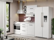 Mobila Bucatarie Alba C01 Pearl 110 cm