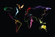 Poster Michael Tompsett - World map