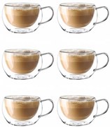 Set 6 cani Nastory, pereti dubli, sticla borosilicata, 300 ml