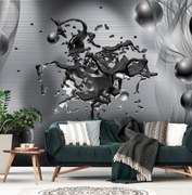 Fototapet - Abstracție din oțel (254x184 cm)