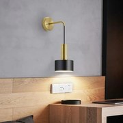 Aplica Led, Elit's Esn W008, 3 Tipuri De Lumina, 5W, Auriu Negru