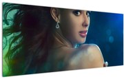 Tablou - Privirea unei femei tinere (120x50 cm)