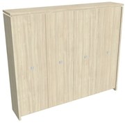 Dulap înalt pentru haine Verno 248 x 46 x 210 cm, salcâm
