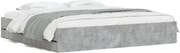 vidaXL Cadru de pat cu sertare, gri beton, 180x200 cm, lemn prelucrat