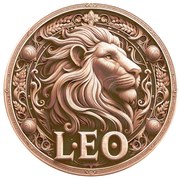 Placheta lemn gravata 3D zodia LEU