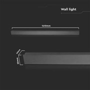 Aplică LED de exterior LED/23W/230V 4000K IP65 141 cm neagră