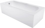 Mexen Vega cadă dreptunghiulară 180 x 90 cm cu placare, albă - 55011809000X