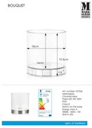 Markslöjd 107326 - LED Veioză de masă BOUQUET LED/3W/230V
