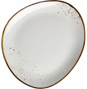 Mäser Farfurie ovală Pintar White cu puncte maro29 x 26 cm, L