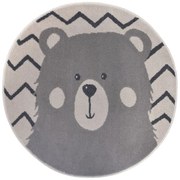 Covor pentru copii gri ø 140 cm Bear – Hanse Home