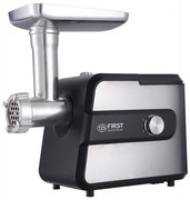 Masina de tocat carne First Austria FA-5143-3, 1200W, Accesoriu pentru carnati, Inversare, Otel rezistent, Inox/Negru