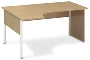 Birou ergonomic ProOffice A 180 x 120 cm, stanga, fag