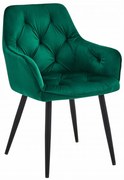 Scaun de masa JORK VELVET, verde inchis