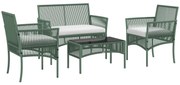 Outsunny Set de Mobilier pentru Curte, Verde Inchis