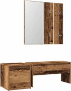 vidaXL Set de mobilier pentru hol Lemn vechi din lemn prelucrat