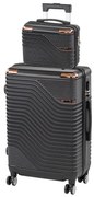 TraveLux Urban VII gurulós bőrönd szett fekete