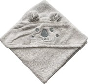 Prosop pentru copii cu gluga KODA 75x75 cm, gri