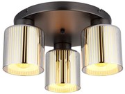 Plafoniera design modern FELICIA 34,5cm negru/crom 16056-3D GL