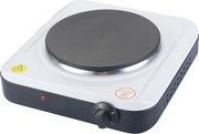 Plita electrica Rosberg R51445KR, 1500W, 18.5 cm, Control manual, 4 trepte, Alb