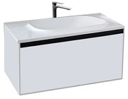 Set dulap baie cu lavoar inclus Kolpasan Pandora, 110 cm, alb Alb, 1100x540x416 mm