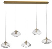 Lustra moderna cu 5 Pendule design decorativ KING aurie