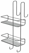 Raft suspendabil de duș cromat GEDY 2485 Chrom, 24 x 49 x 22 cm, argintiu