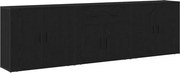 vidaXL Bufet cu sertar Stejar Negru 240 x 33 x 70 cm Lemn compozit