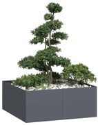 vidaXL Jardinieră Antracit 100x100x40 cm Oțel