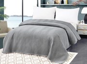 Cuvertura de pat din catifea gri ARROW VELVET Dimensiune: 200 x 220 cm