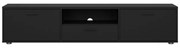 Comodă TV neagră 177x38 cm Media – Tvilum