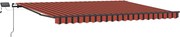 vidaXL Cortina Retractabilă portocaliu și maro 400 ×300 cm țesătură