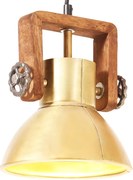 vidaXL Lampă suspendată industrială, 25 W, arămiu, 19 cm, E27, rotund