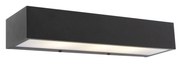 Lampa de perete de design dreptunghiulara neagra 35 cm - Houx