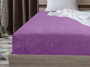 Cearsaf Frotir cu elastic 90x200 cm mov inchis