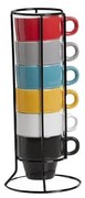 Set 6 cani espresso Colorama, ceramica, 50 ml