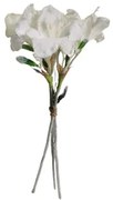 Crin artificial înzăpezit Lily alb, 47 cm