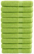 vidaXL Prosoape de saună premium SOLUND 10 buc. verde 80x200 cm 600gsm