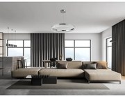 Candelabru cu cristale LED reglabil pe cablu THALIA LED/55W/230V 3000-6000K + telecomandă