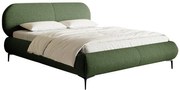Pat matrimonial 180 cm Octave 180B (cu somieră) (măslin + negru). 1099975