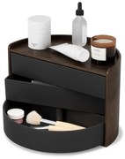 Organizator de baie negru rotativ Moona – Umbra