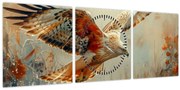 Tablou - Pasăre de pradă (cu ceas) (90x30 cm)
