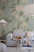 Tapet lavabil Aurelie Mural, Turquoise, Sandberg