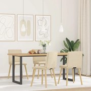 vidaXL Scaune de bucătărie, 4 buc., material textil