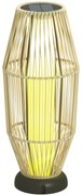 Outsunny Lampă Solară de Grădină cu Iluminare LED din Rattan, Gri | Aosom Romania