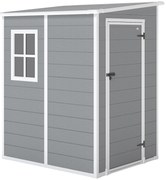 Outsunny Magazie din metal pentru gradina, Gri