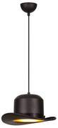 Lustră neagră cu abajur din metal ø 30 cm Sivani – Opviq lights