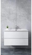 Catania White Dulap de baie cu lavoar 100cm
