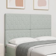 vidaXL Tăblie din Catifea Argyle Manual Gri deschis 140 cm Catifea